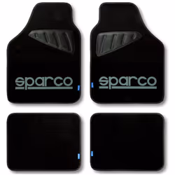 Questi tappetini per auto in tessuto sono del marchio di qualità Sparco. Il set di tappetini universali per auto è composto d ...