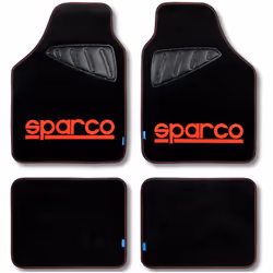 Questi tappetini per auto in tessuto sono del marchio di qualità Sparco. Il set di tappetini universali per auto è composto d ...
