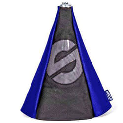 Sparco - Cuffia per leva del cambio auto universale in poliuretano blu