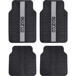 Sparco - Set SPC1913 completo tappetini auto in pvc universale nero/grigio