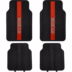 SPARCO Sparco Set 4 tappetini per auto red line in PVC universali e con supporto antiscivolo