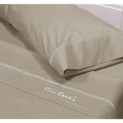 Pierre Cardin - Set di lenzuola Arcadia, 100% Cotone, Marrone, Letto 135 cm