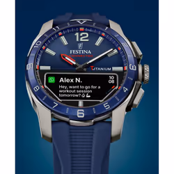 Festina Connected D Orologio da polso Maschio Blu, Argento Argento - Vista aggiuntiva 4