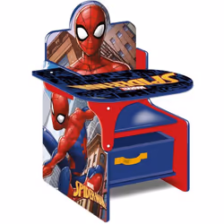 Scrivania e Banco Attività in legno con cassetto contenitore con tutta la forza di Spiderman.Per Creare un angolo speciale de ...