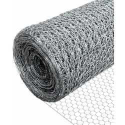 Rete Metallica Zincata Torsione Tripla, Maglia Esagonale 13mm, 100cm x 25m, Argento - Vounot