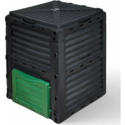 Vounot - Compostiera da Giardino, Composter da Esterno, Nero e Verde, 300L