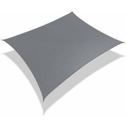 Tenda da Sole per Esterno, Vela Ombreggiante con Kit di Fissaggio, Rettangolare, 2.5x3 m Grigio - Vounot
