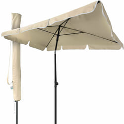 Ombrellone da Giardino Rettangolare, Parasole da Balcone, 200 x 125 cm, Beige - Vounot