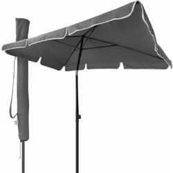Ombrellone da Giardino Rettangolare, Parasole da Balcone, 200 x 125 cm, Grigio - Vounot