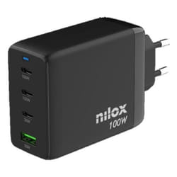Nilox NXGANUSBC100 Caricabatterie per dispositivi mobili Universale Nero AC Ricarica rapida Interno