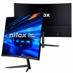 Nilox MONITOR 23 8 CURVO 200HZ HDMI DP Monitor PC 60,5 cm (23.8") 1920 x 1080 Pixel Full HD LCD Nero - Vista aggiuntiva 5