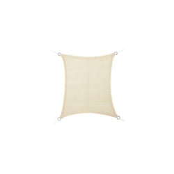 Vela ombreggiante quadrata 3x4m con corda in polietilene con anelli in acciaio inox beige