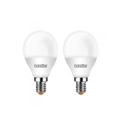 Extrastar - 2 pz Lampada a Led E14 P45 6W Bianco Neutro 4200K 480 Lumen