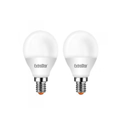 Extrastar - 2 pz Lampada a Led E14 P45 6W Bianco Caldo 3000K 480 Lumen