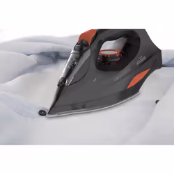 Black & Decker BXIR3000E ferro da stiro Ferro a vapore Piastra in Ceramica 3000 W Nero, Arancione - Vista aggiuntiva 5