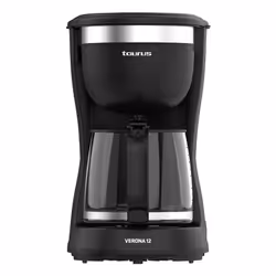 Taurus VERONA 12, Macchina da caffè con filtro, 1,25 L, Caffè macinato, 680 W, Nero