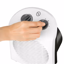 Black & Decker BXFSH2000E stufetta elettrica Interno Nero, Bianco 2000 W Riscaldatore ambiente elettrico con ventilatore - Vista aggiuntiva 5