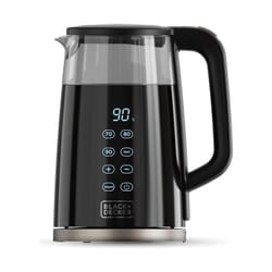 Black&decker - black e decker Bollitore in Vetro 2200W 1.7 Litri Spegnimento Automatico Nero