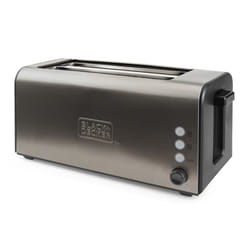 Black & Decker BXTO1500E tostapane 7 2 fetta/e 1500 W Nero, Acciaio inox