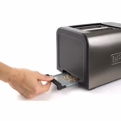 Black & Decker BXTO1500E tostapane 7 2 fetta/e 1500 W Nero, Acciaio inox