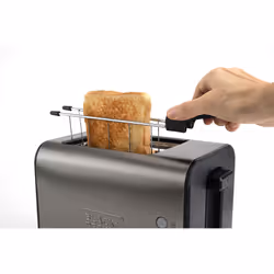 Black & Decker BXTOA900E tostapane 7 2 fetta/e 900 W Nero, Acciaio inox - Vista aggiuntiva 6