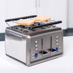 Black & Decker BXTO1960E tostapane 4 fetta/e 1960 W Acciaio inox - Vista aggiuntiva 4
