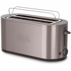 Le sue fessure de 260x42mm consentono di tostare fino a 2 fette grandi o 4 de pagnotte de pane de stampo, ideale per le famig ...