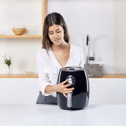 Black & Decker BXAF2500E friggitrice Singolo 2,5 L Indipendente 1500 W Friggitrice ad aria calda Nero - Vista aggiuntiva 6