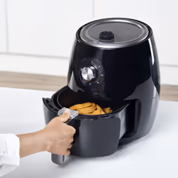 Black & Decker BXAF2500E friggitrice Singolo 2,5 L Indipendente 1500 W Friggitrice ad aria calda Nero - Vista aggiuntiva 8