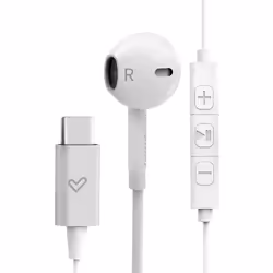 Energy Sistem Smart 2 Type C, Cablato, Musica e Chiamate, 20 - 20000 Hz, 12 g, Cuffie, Bianco
