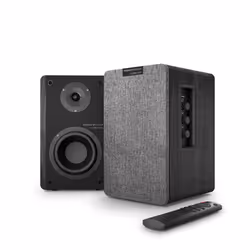 Energy Sistem Studio Monitor 4 Hi Fi, 2-vie, 2.0 canali, Con cavo e senza cavo, 50 W, 50 - 18000 Hz, Grigio, Legno
