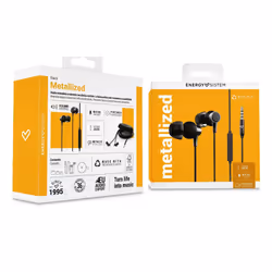 Energy Sistem Metallized Auricolare Cablato In-ear Musica e Chiamate Nero - Vista aggiuntiva 6