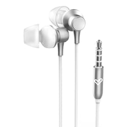 Energy Sistem Metallized Auricolare Cablato In-ear Musica e Chiamate Argento, Bianco