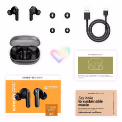 Energy Sistem Serenity ANC Auricolare True Wireless Stereo (TWS) In-ear Musica e Chiamate USB tipo-C Bluetooth Nero - Vista aggiuntiva 7