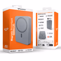 Energy Sistem Magnetic Powerbank 10000 mAh Carica wireless Grafite - Vista aggiuntiva 6