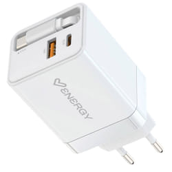 Energy Sistem Retractable Charger Universale Bianco AC Interno