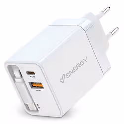 Energy Sistem Retractable Charger Universale Bianco AC Interno - Vista aggiuntiva 2