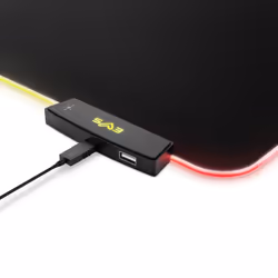 Energy Sistem GAMING Pad ESG P5 RGB Tappetino per mouse per gioco da computer Nero - Vista aggiuntiva 4