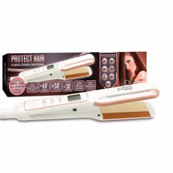 ID Italian IDEPROTECTH, Piastra per capelli, Caldo, Capelli secchi, 140 °C, 220 °C, Perlato, Rosa