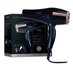 Italian Design Cyclone Air Tech 2300W Light and Brigth asciuga capelli Nero, Oro