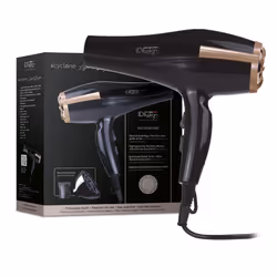 Italian Design Cyclone Air Tech 2300W Light and Brigth asciuga capelli Nero, Oro