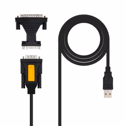 Nanocable 10.03.0002, Nero, USB A, DB25, 1,8 m, RoHS, 240 mm