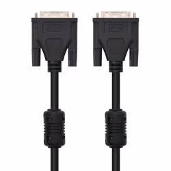 Nanocable 10.15.0603 cavo DVI 3 m Nero