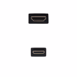Nanocable 10.15.0902 cavo HDMI 1,8 m HDMI tipo A (Standard) HDMI Type C (Mini) Nero