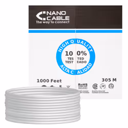 Nanocable 10.20.0704, 305 m, Cat5e, F/UTP (FTP), Grigio