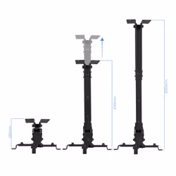 TooQ PJ2012T-B supporto per proiettore Soffitto Nero