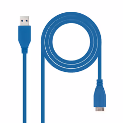 Nanocable 10.01.1101-BL, 1 m, USB A, Micro-USB B, USB 3.2 Gen 1 (3.1 Gen 1), Maschio/Maschio, Blu
