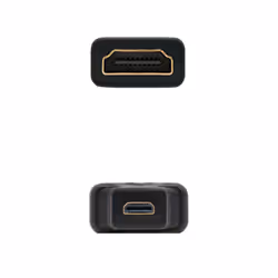 Nanocable 10.15.1206 adattatore per inversione del genere dei cavi HDMI Micro HDMI Nero - Vista aggiuntiva 2