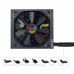 TooQ TQAPOLO-750SP alimentatore per computer 750 W 20+4 pin ATX ATX Nero - Vista aggiuntiva 3