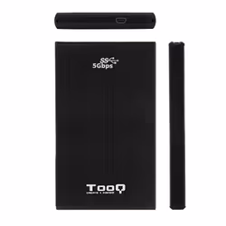 TooQ TQE-2522B contenitore di unità di archiviazione Custodia per Disco Rigido (HDD) Nero 2.5" - Vista aggiuntiva 4